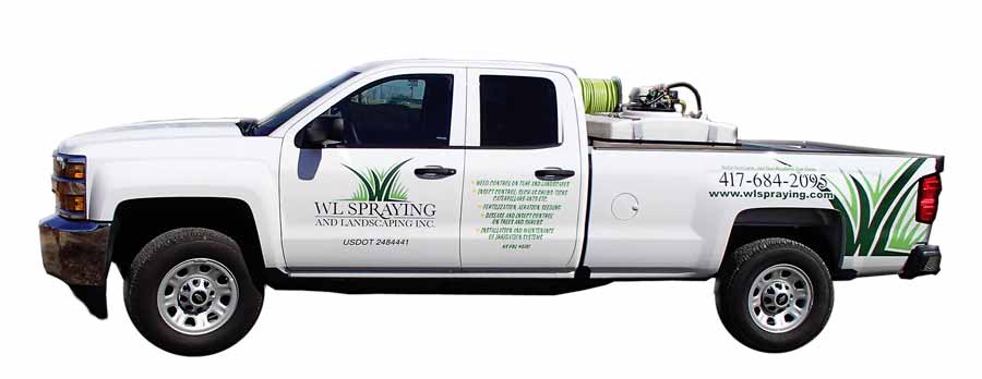 WL Spraying and Landscaping Inc. Truck